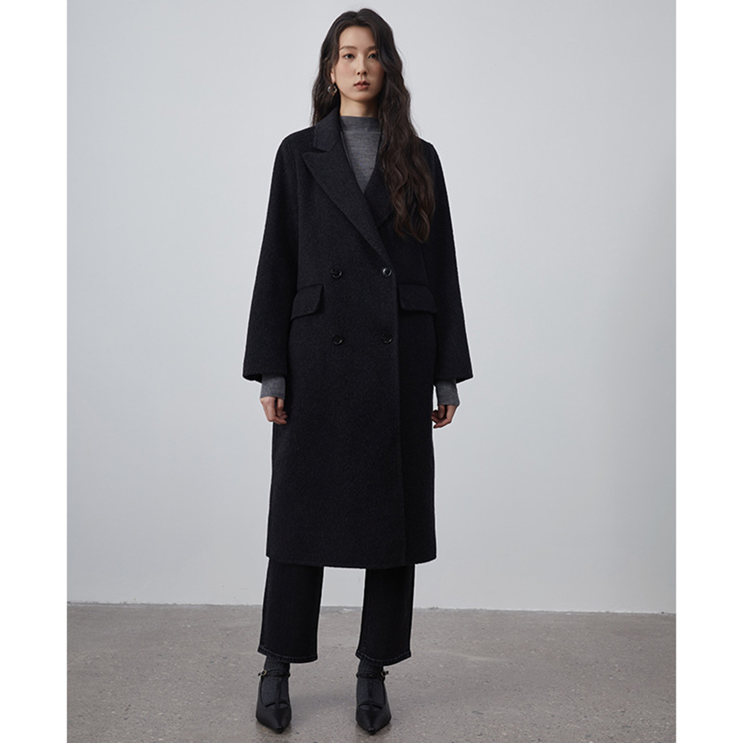 Women Fashion Jackets - Allingentle Women's Suit Long Blazer Woolen