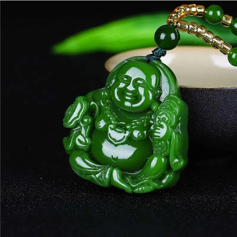 Chinese Green Jade Maitreya Bu - Women Fashion Drawing review and price