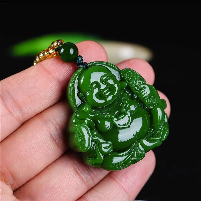 Chinese Green Jade Maitreya Bu - Women Fashion Drawing review and price