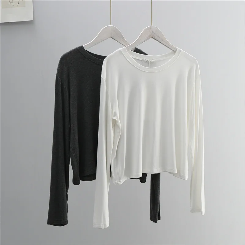 O Neck Cotton Blend Long Sleev - Women'S Fashion Jersey review and price