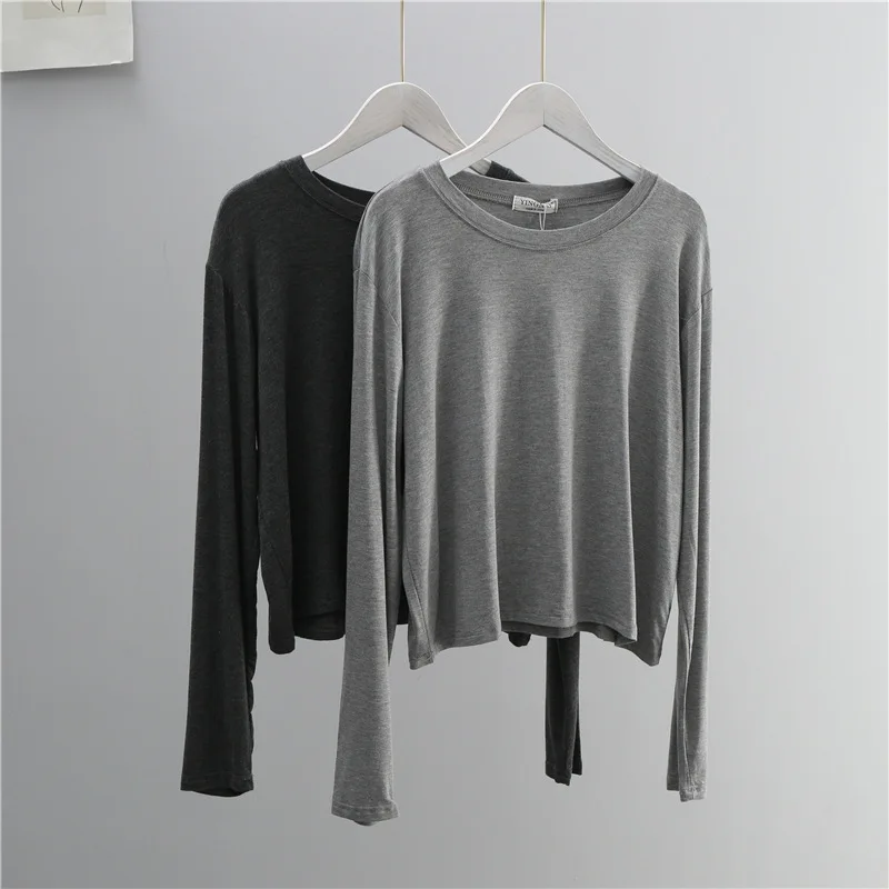 O Neck Cotton Blend Long Sleev - Women'S Fashion Jersey review and price