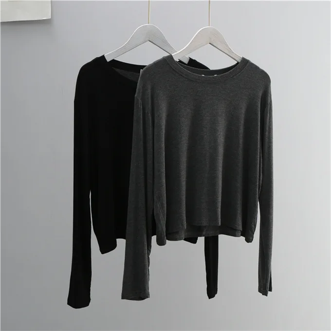 O Neck Cotton Blend Long Sleev - Women'S Fashion Jersey review and price