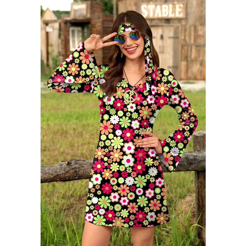 Women's 5 Pcs Halloween 70s Hi - Women'S Fashion From The 70S review and price