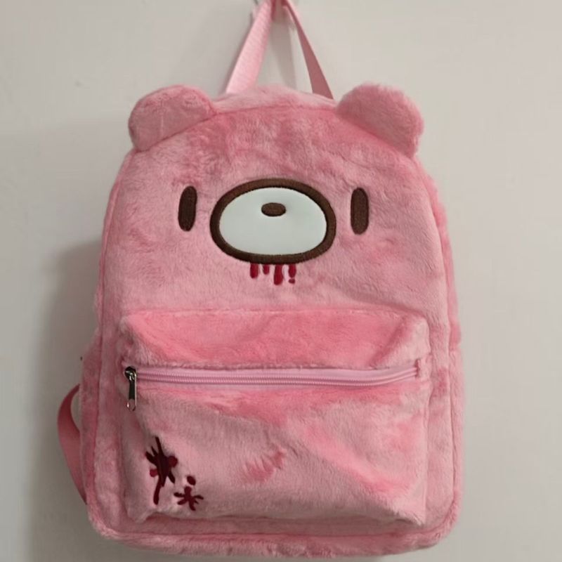 Gloomy Bear Cute Backpack Pink - Women Fashion Drawing review and price