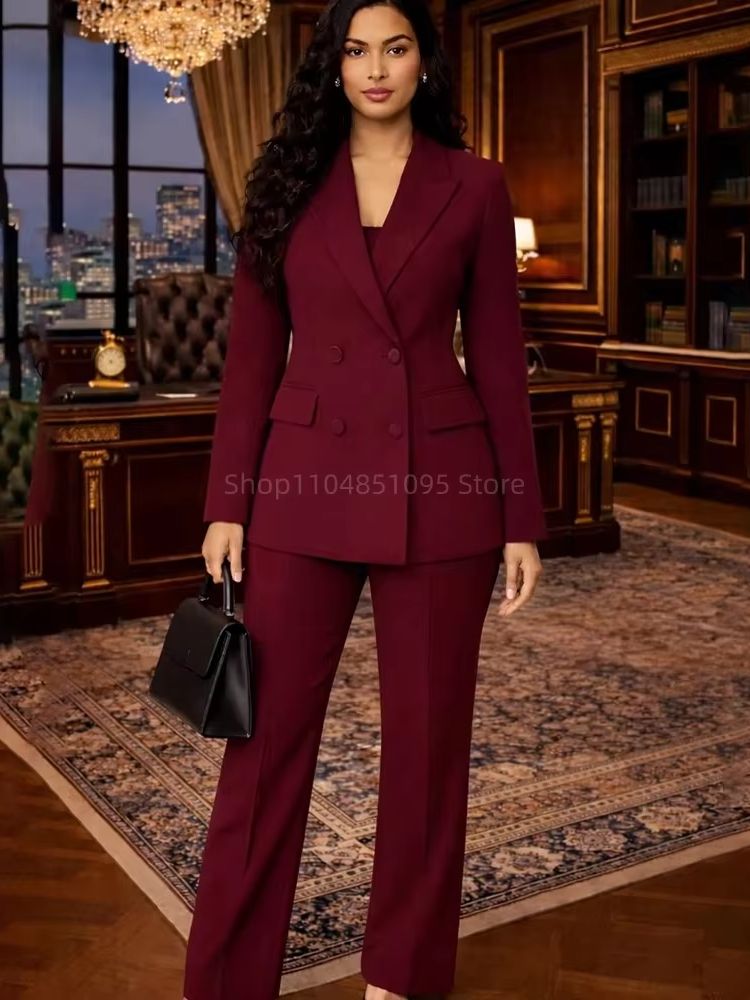Fashion Chic Burgundy Suits fo - Women'S Fashion Jersey review and price