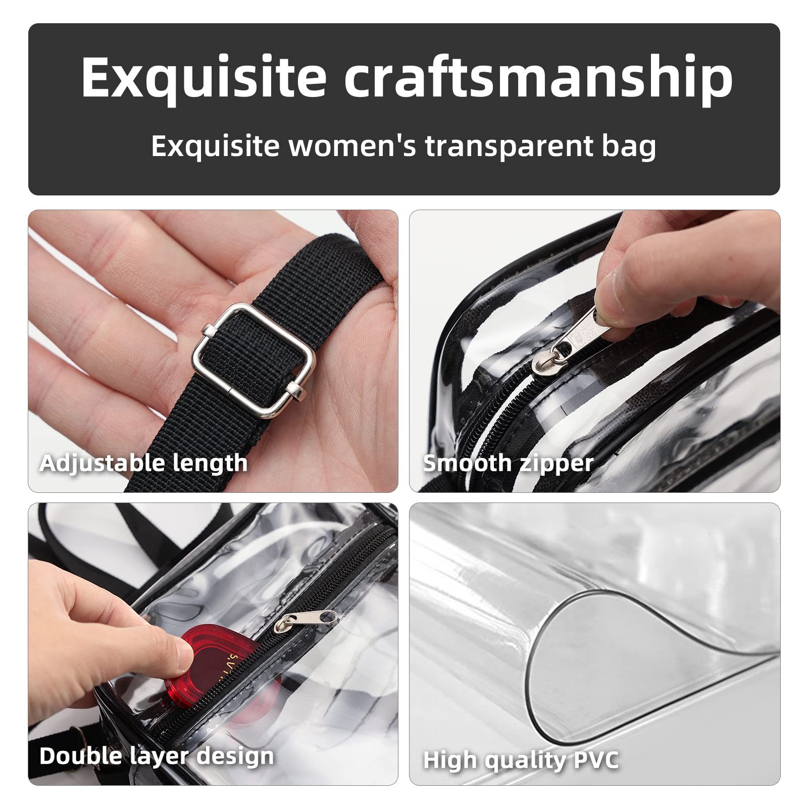 1-10PCS Women Clear Crossbody  - Crossbody Bag Women review and price