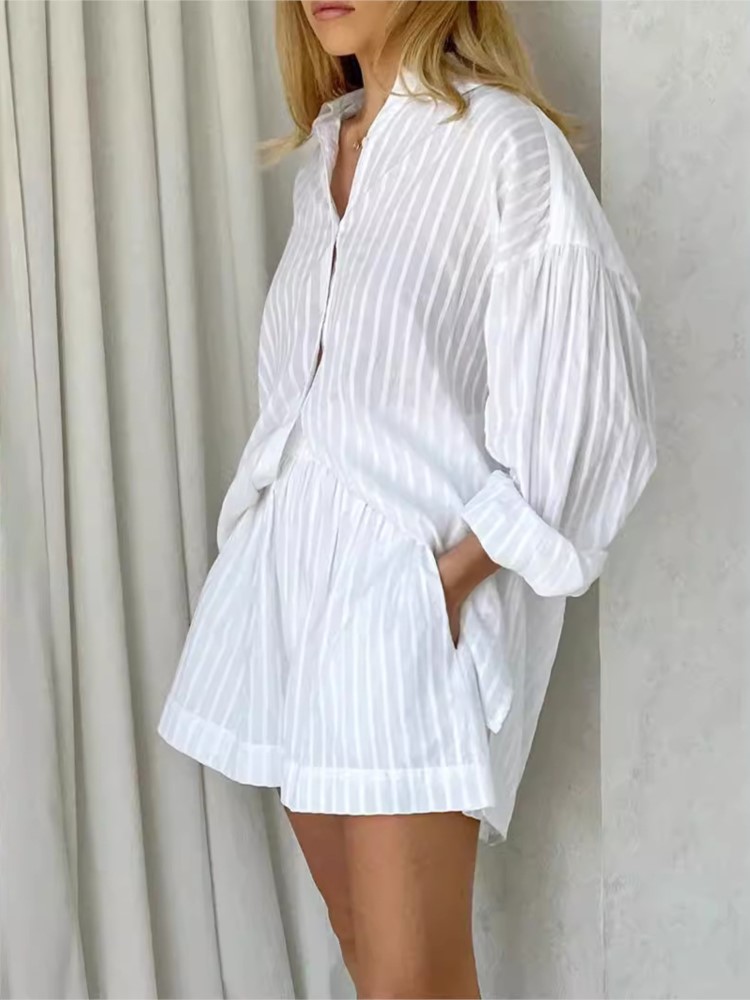 2024 Spring Summer Solid Cotto - Puff Sleeve Blouse review and price