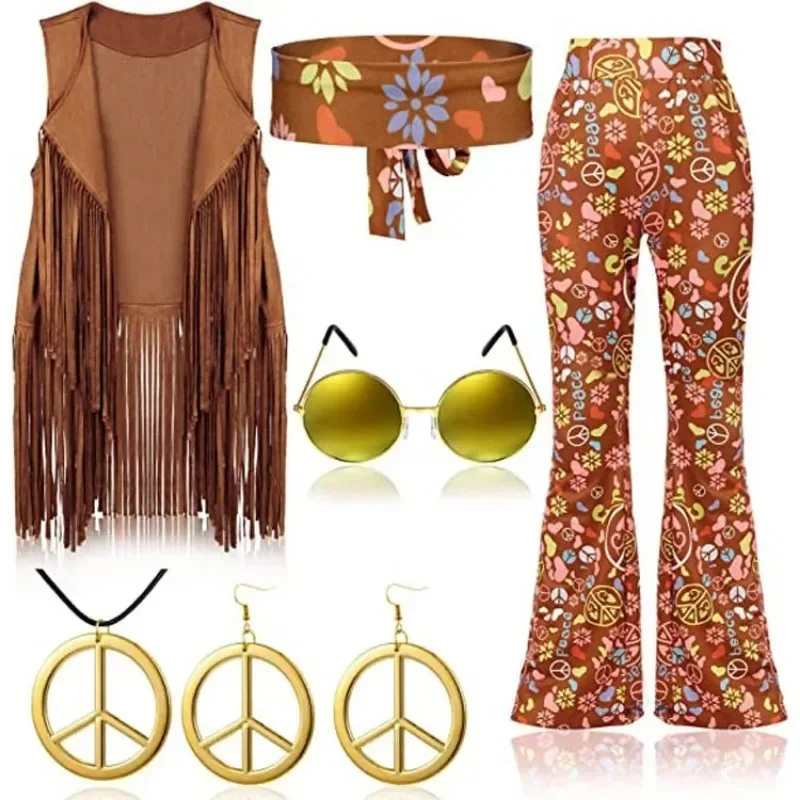 Hippie Disco 60s 70s Cosplay C - Women'S Fashion From The 70S review and price